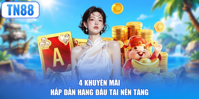 4 khuyến mãi hấp dẫn hàng đầu tại nền tảng
